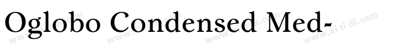 Oglobo Condensed Med字体转换